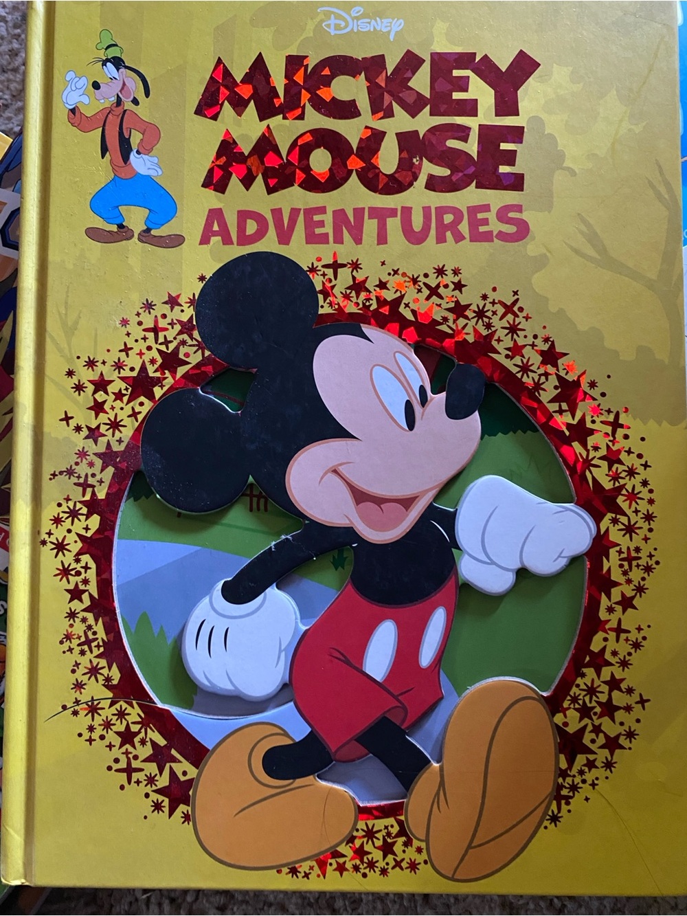 Disney Mickey Mouse Adventures Hardcover & Dolly Parton Library Momma Book